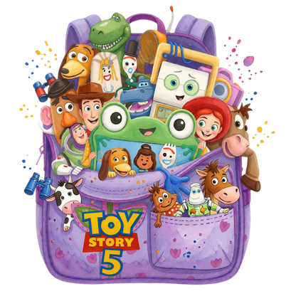 Iron On DTF Transfers For T-Shirt Clothes about 22cm 10 to choice from Toy Story 5