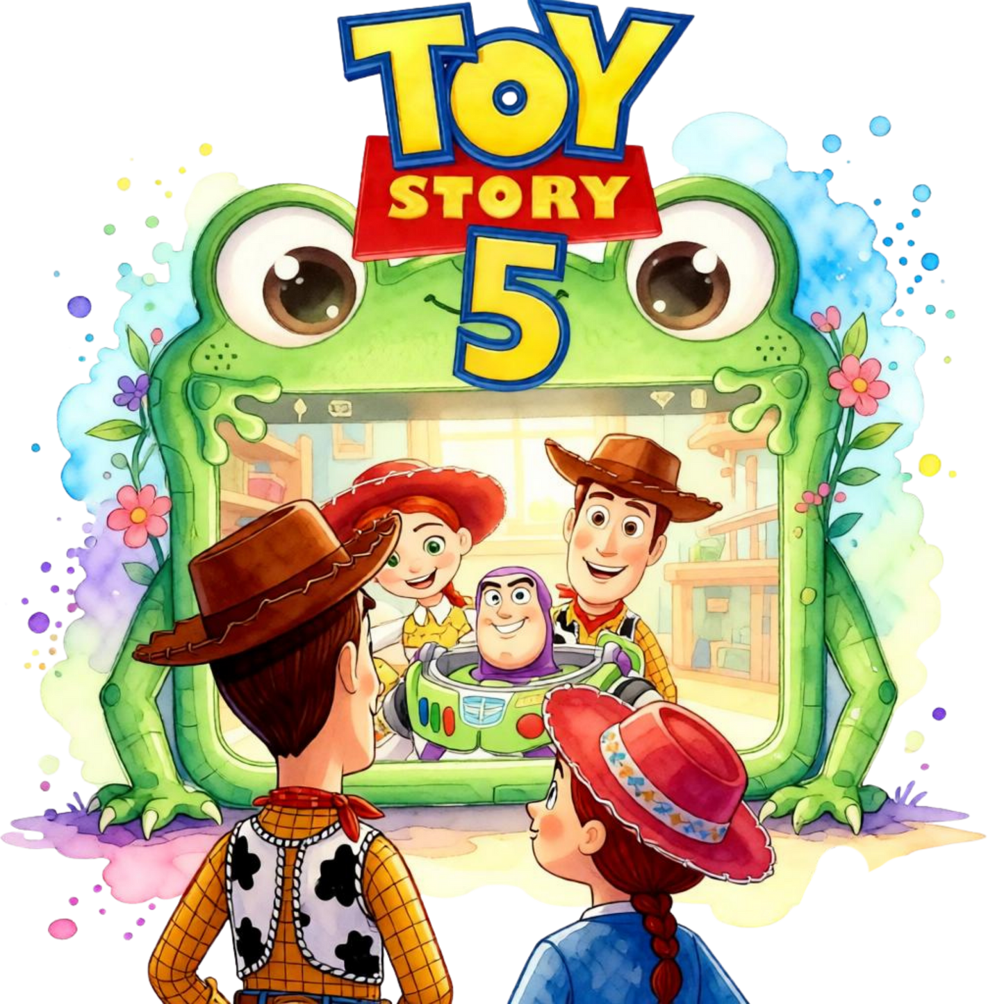 Iron On DTF Transfers For T-Shirt Clothes about 22cm 10 to choice from Toy Story 5