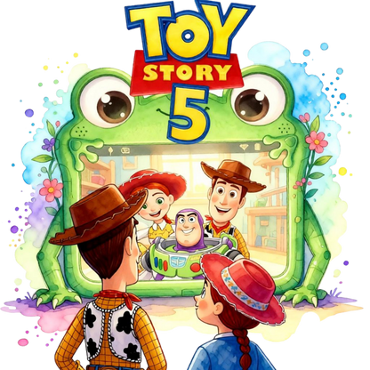 Iron On DTF Transfers For T-Shirt Clothes about 22cm 10 to choice from Toy Story 5