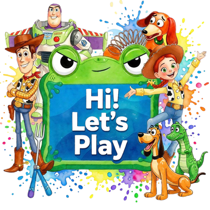 Iron On DTF Transfers For T-Shirt Clothes about 22cm 10 to choice from Toy Story 5