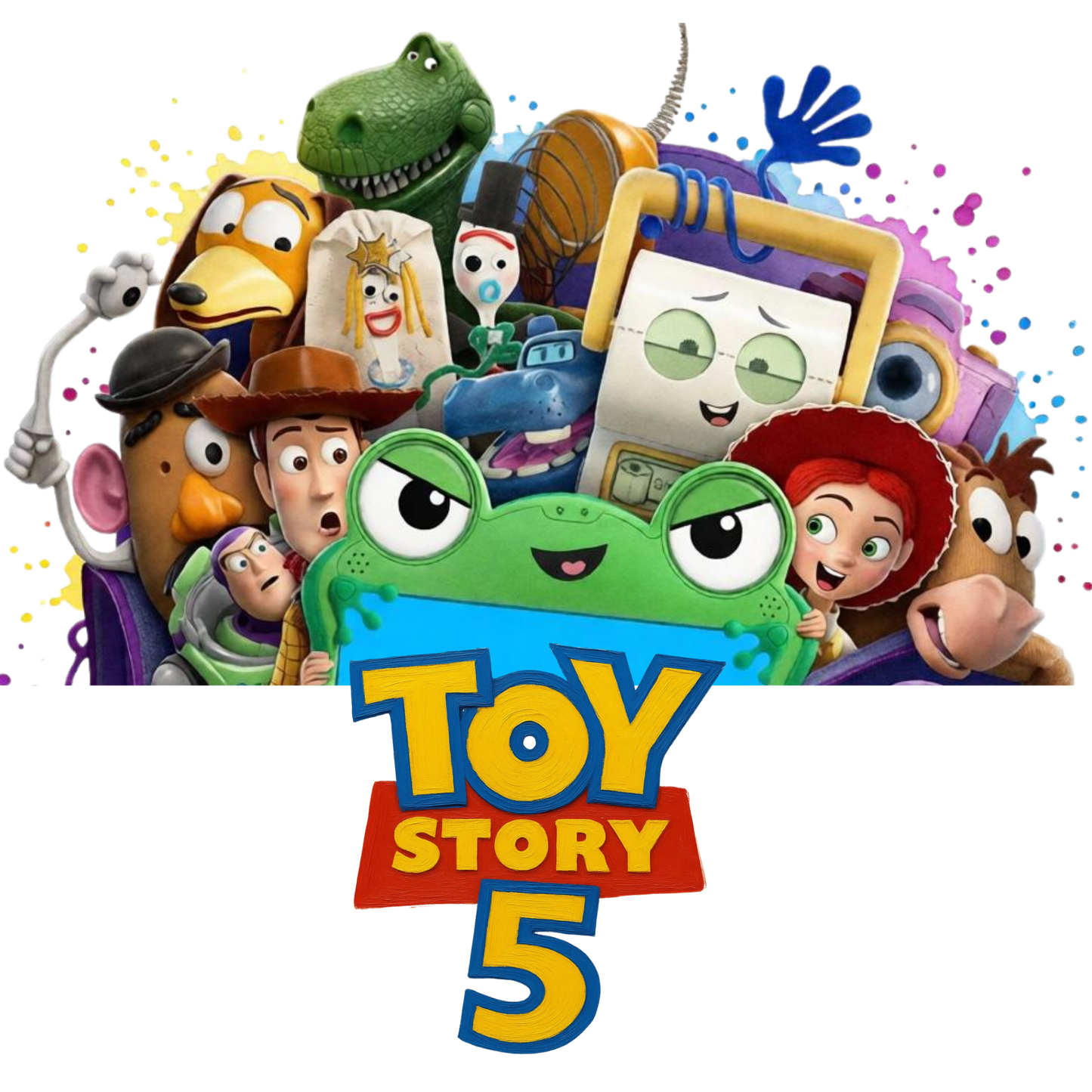 Iron On DTF Transfers For T-Shirt Clothes about 22cm 10 to choice from Toy Story 5