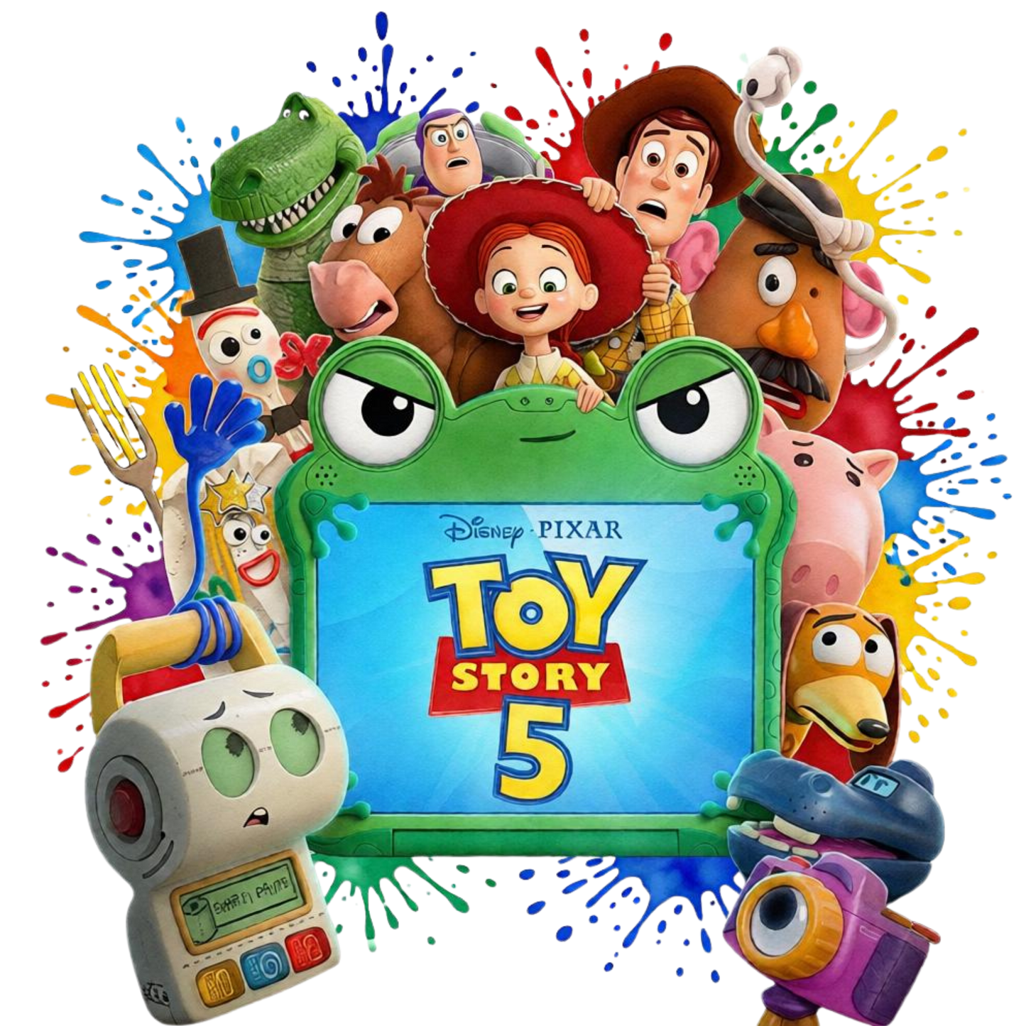 Iron On DTF Transfers For T-Shirt Clothes about 22cm 10 to choice from Toy Story 5