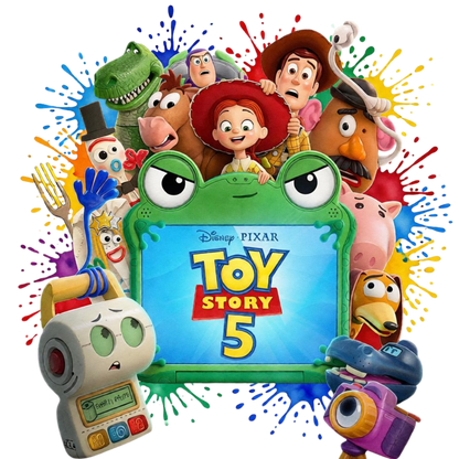 Iron On DTF Transfers For T-Shirt Clothes about 22cm 10 to choice from Toy Story 5