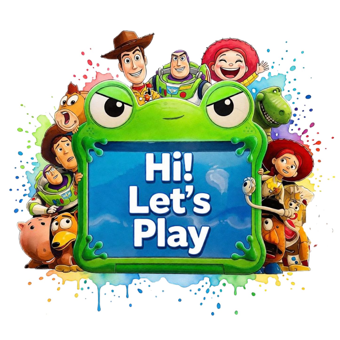 Iron On DTF Transfers For T-Shirt Clothes about 22cm 10 to choice from Toy Story 5