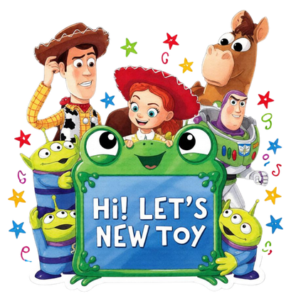 Iron On DTF Transfers For T-Shirt Clothes about 22cm 10 to choice from Toy Story 5