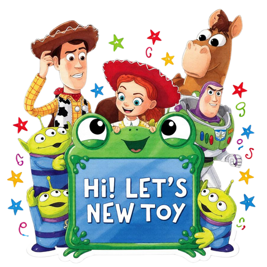 Iron On DTF Transfers For T-Shirt Clothes about 22cm 10 to choice from Toy Story 5