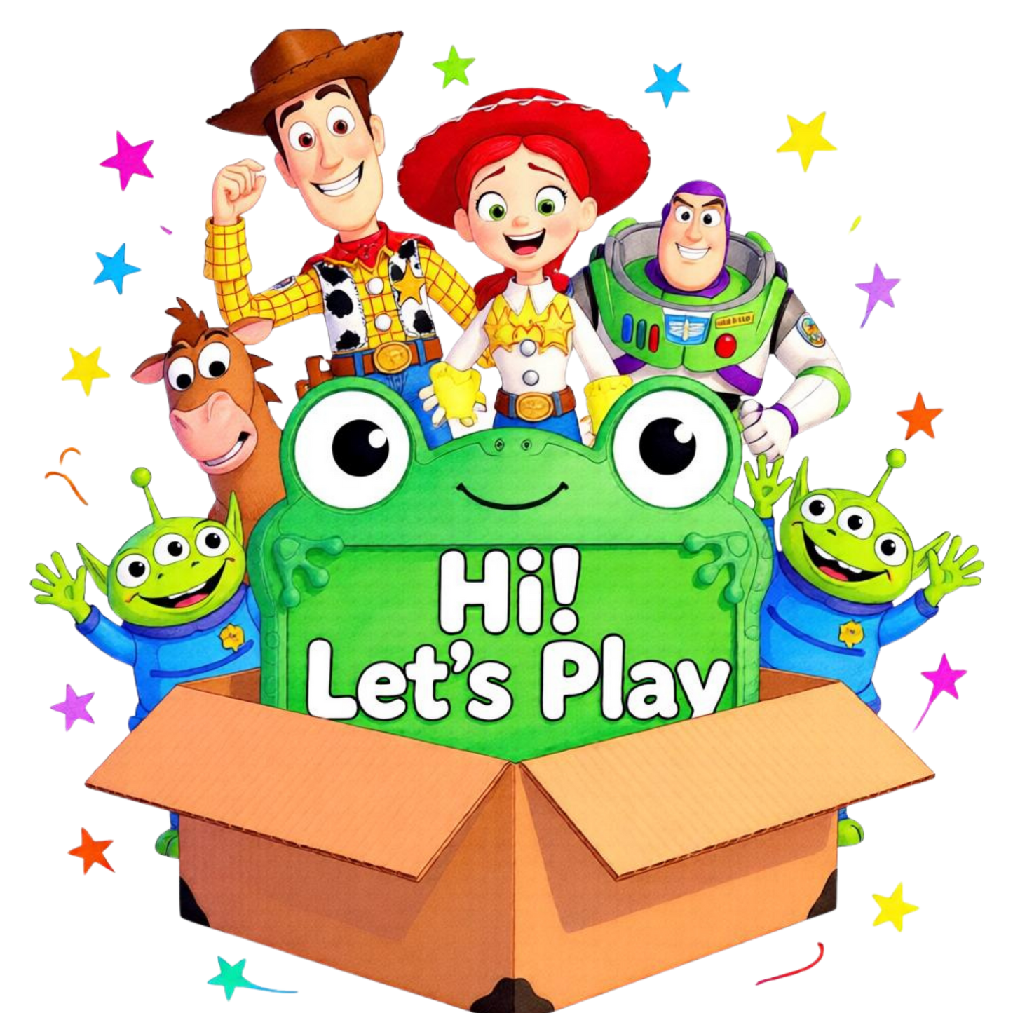 Iron On DTF Transfers For T-Shirt Clothes about 22cm 10 to choice from Toy Story 5