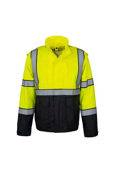 AUS1012 Hi Vis Heavy Duty Rain Jacket