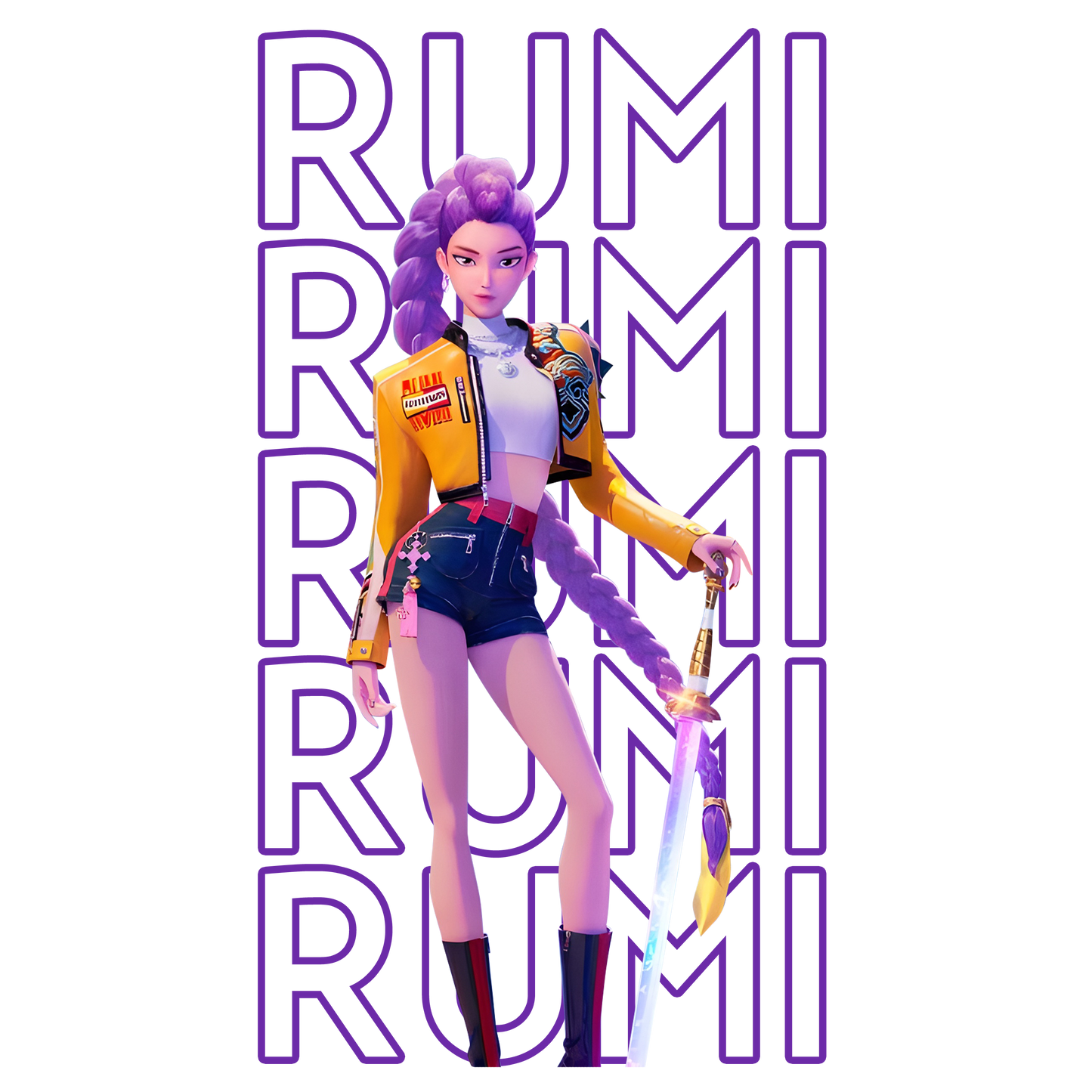 Iron On DTF Transfers For T-Shirt Clothes about 20cm 5 to choice from