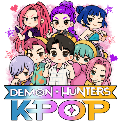 Iron On DTF Transfers For T-Shirt Clothes about 20cm 5 to choice from