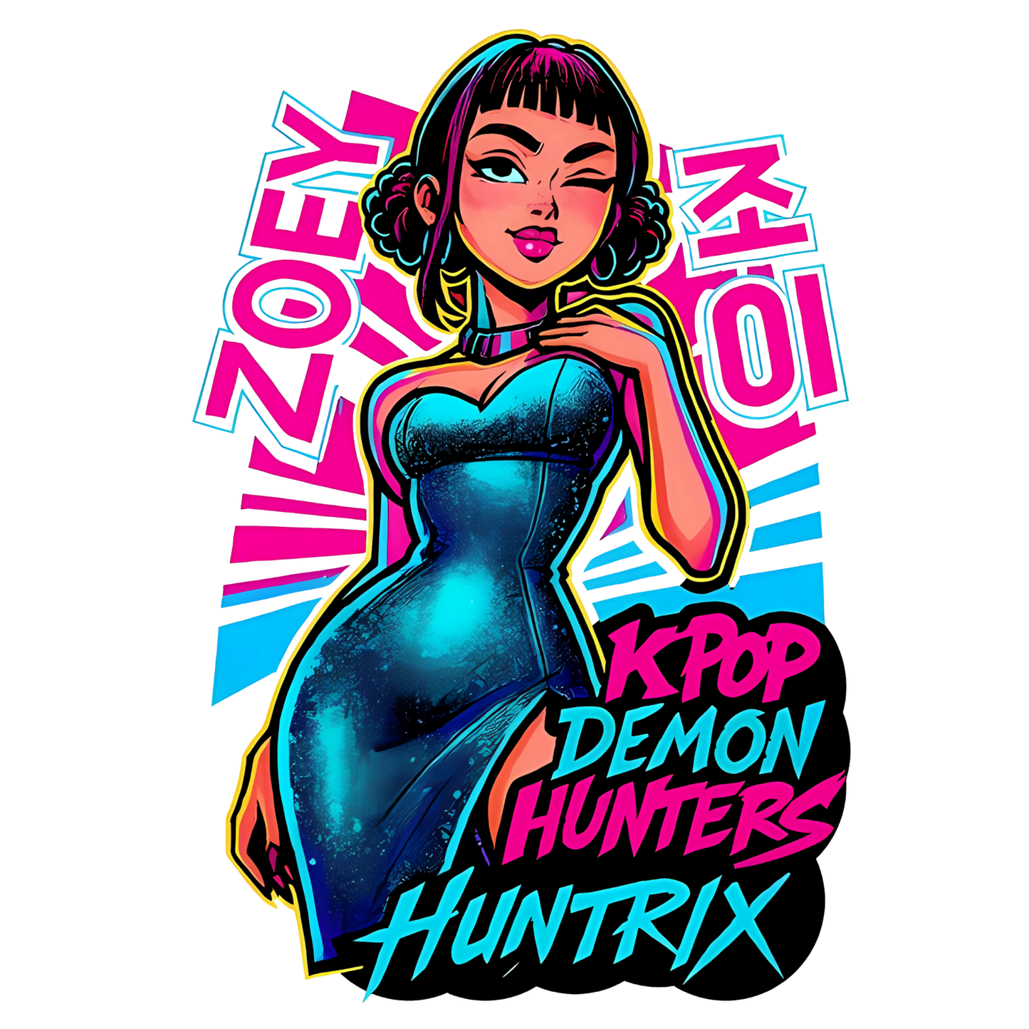 Iron On DTF Transfers For T-Shirt Clothes about 20cm 5 to choice from