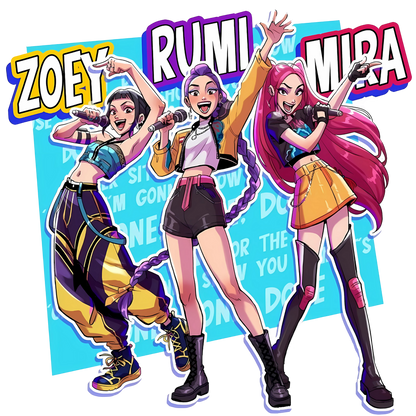 Iron On DTF Transfers For T-Shirt Clothes about 20cm 5 to choice from