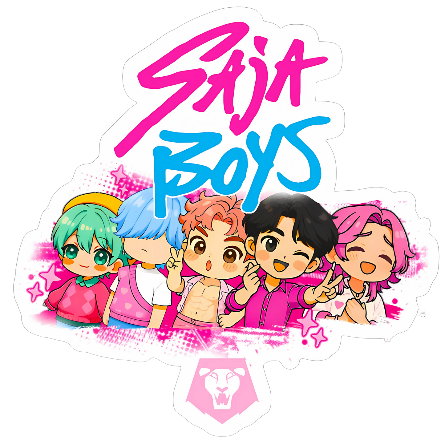 Iron On DTF Transfers For T-Shirt Clothes about 20cm 5 to choice from