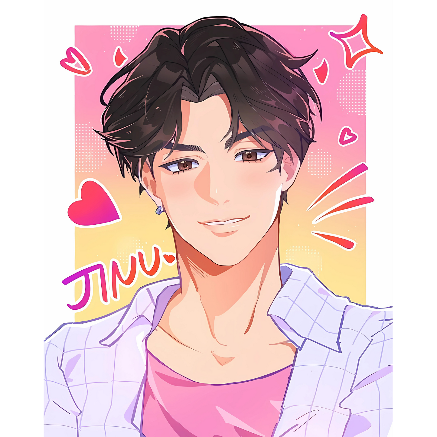 Iron On DTF Transfers For T-Shirt Clothes about 20cm 5 to choice from