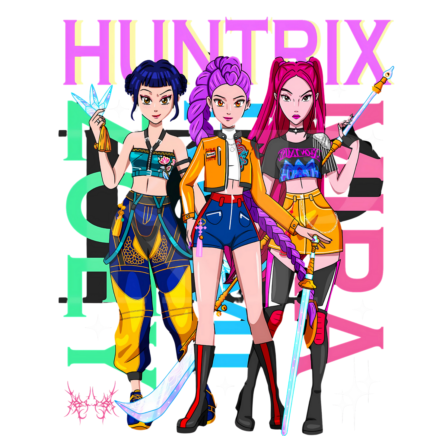 Iron On DTF Transfers For T-Shirt Clothes about 20cm 5 to choice from