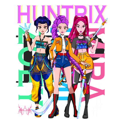 Iron On DTF Transfers For T-Shirt Clothes about 20cm 5 to choice from