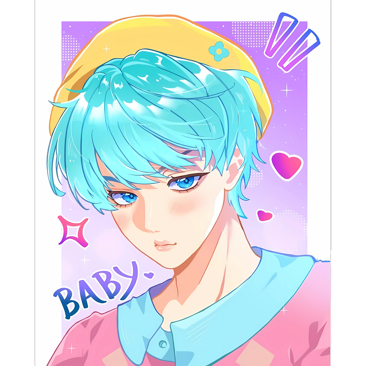 Iron On DTF Transfers For T-Shirt Clothes about 20cm 5 to choice from