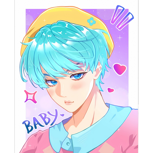 Iron On DTF Transfers For T-Shirt Clothes about 20cm 5 to choice from