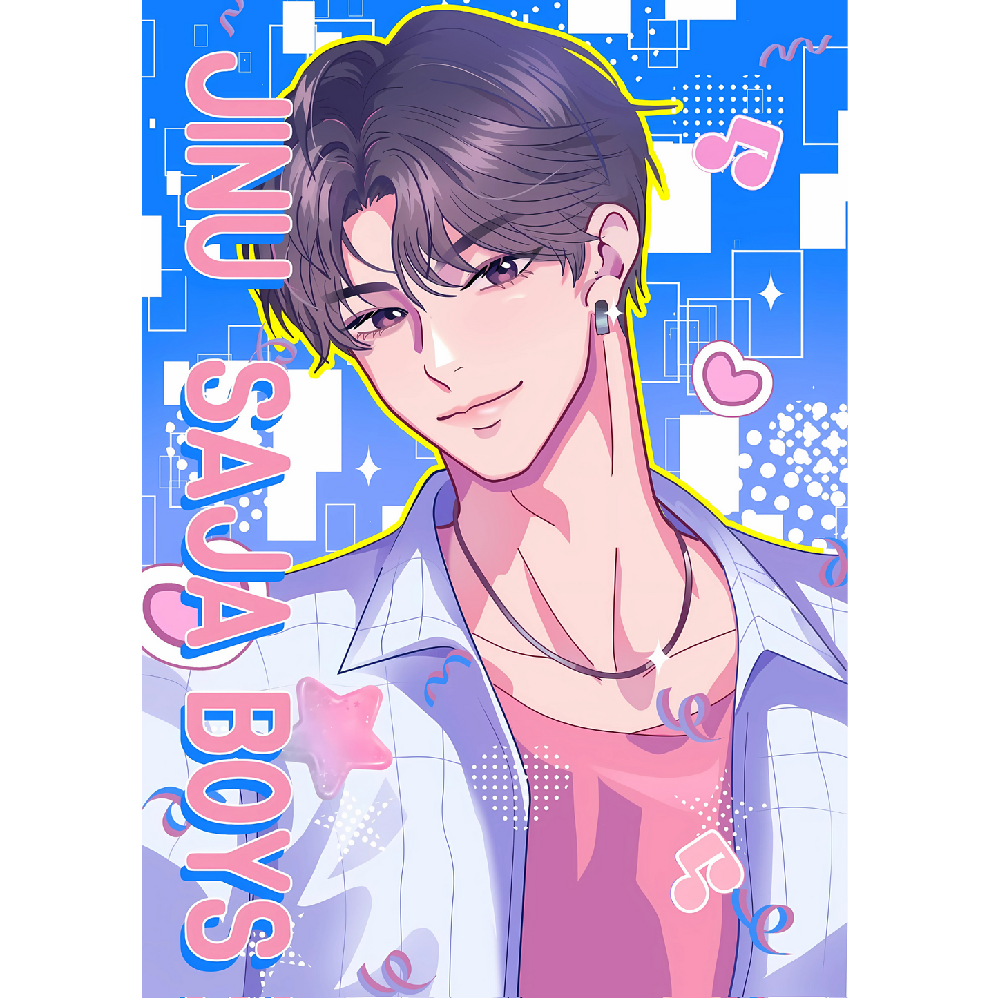 Iron On DTF Transfers For T-Shirt Clothes about 20cm 5 to choice from