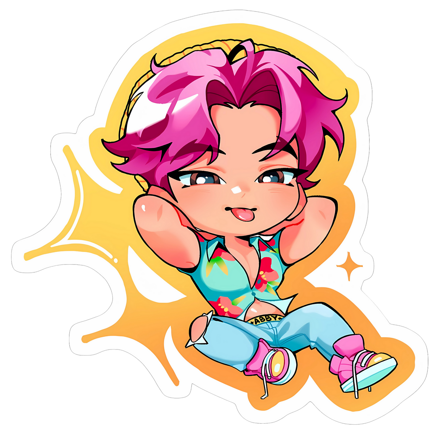 Iron On DTF Transfers For T-Shirt Clothes about 20cm 5 to choice from