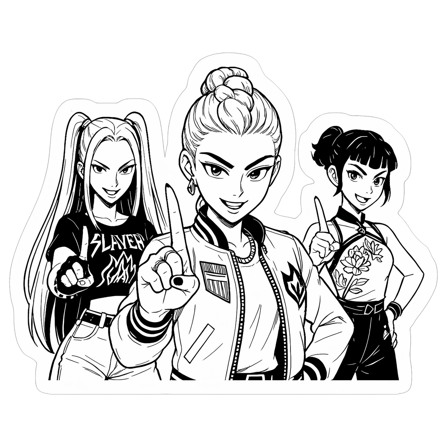 Iron On DTF Transfers For T-Shirt Clothes about 20cm 5 to choice from