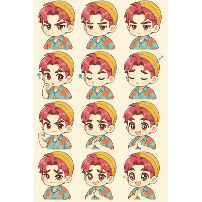 Iron On DTF Transfers For T-Shirt Clothes about 20cm 5 to choice from