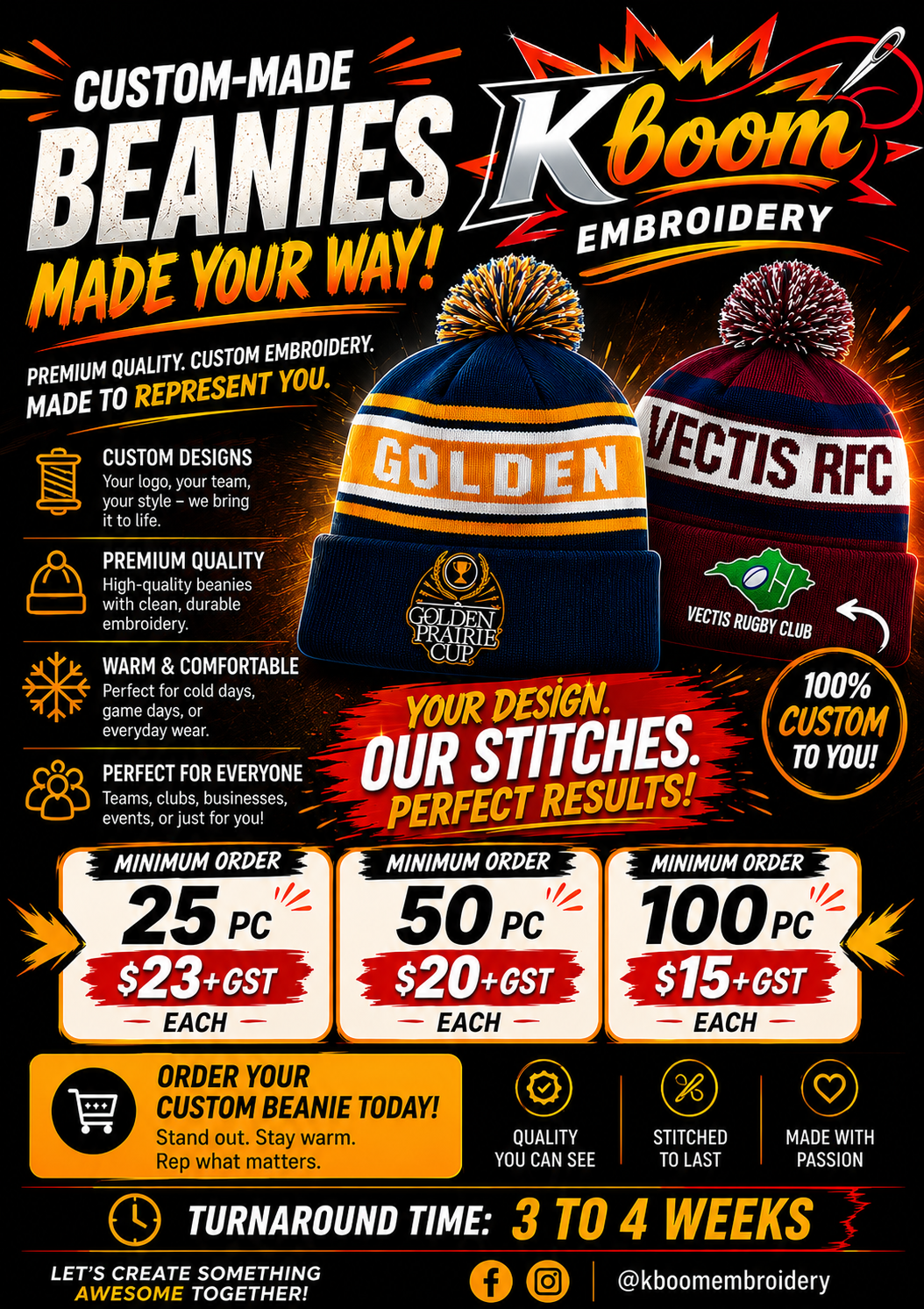 Custom -Made Beanies