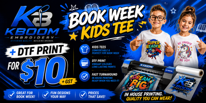 Kids T-Shirt black /white  + front digital print