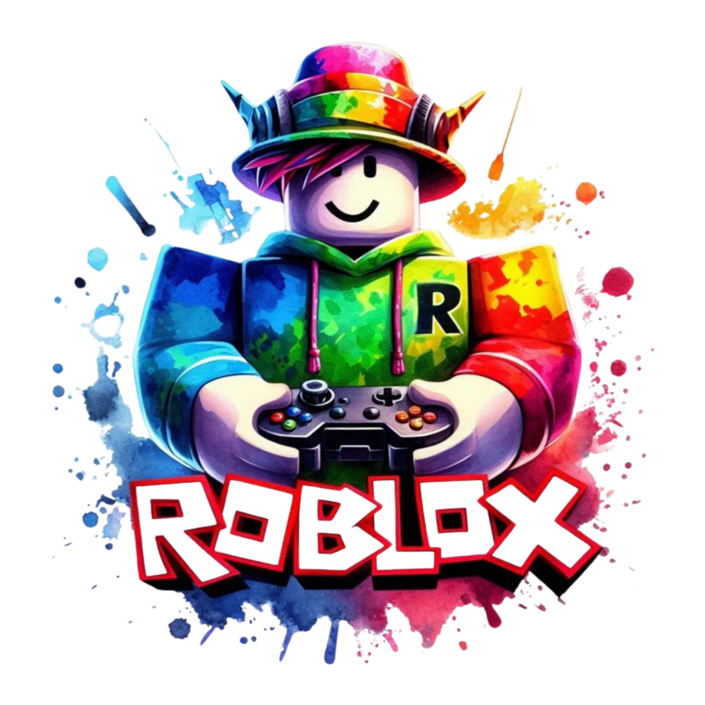 Iron On DTF Transfers For T-Shirt Clothes about 20cm 8 to choice from Roblox 1