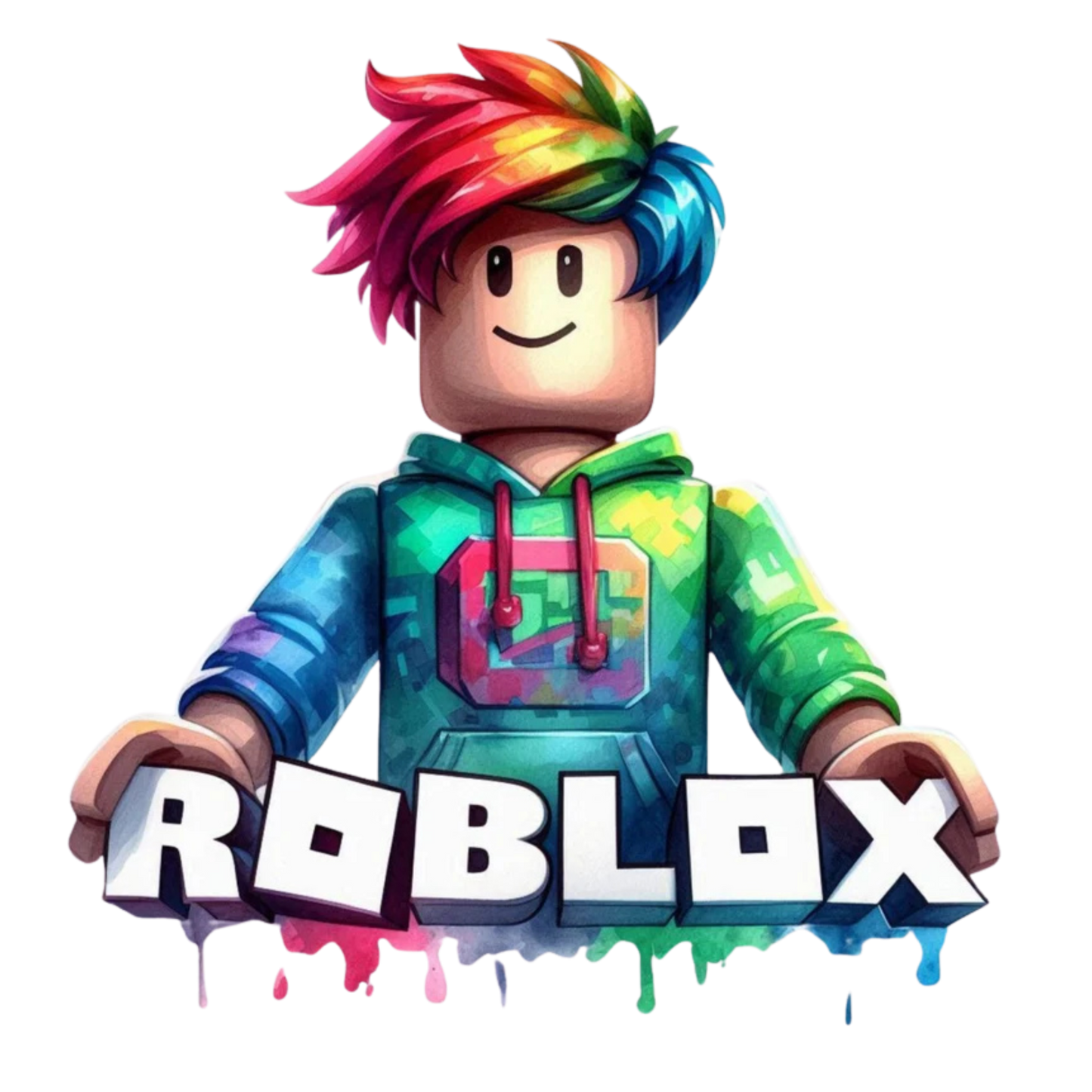 Iron On DTF Transfers For T-Shirt Clothes about 20cm 8 to choice from Roblox 1