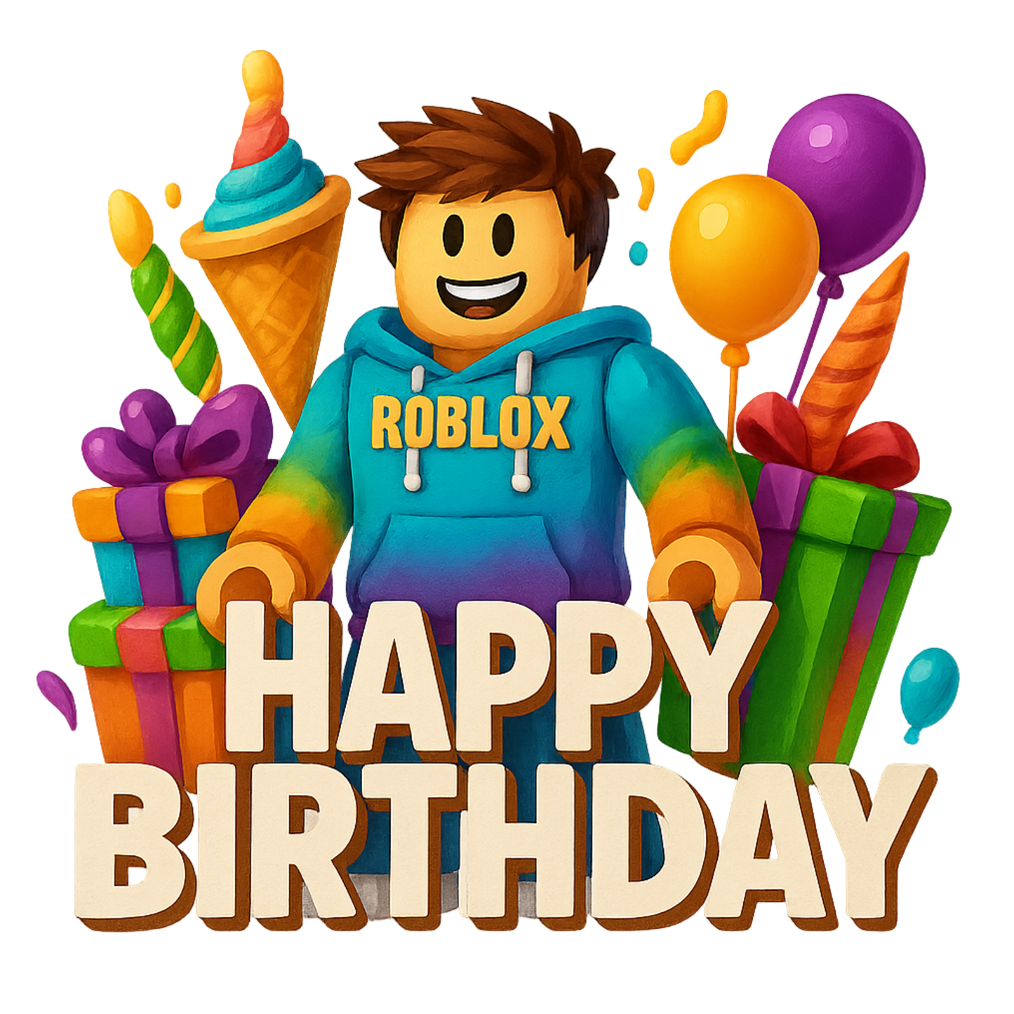 Iron On DTF Transfers For T-Shirt Clothes about 20cm 8 to choice from Roblox 3