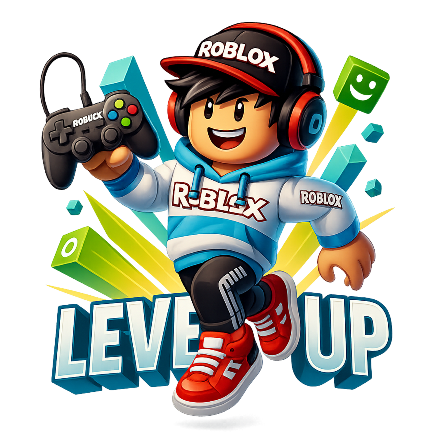 Iron On DTF Transfers For T-Shirt Clothes about 20cm 8 to choice from Roblox 2