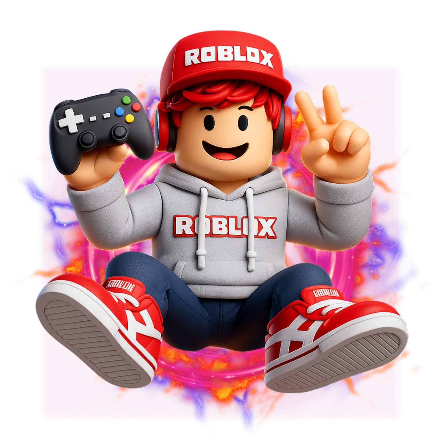 Iron On DTF Transfers For T-Shirt Clothes about 20cm 8 to choice from Roblox 3