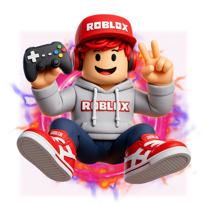 Iron On DTF Transfers For T-Shirt Clothes about 20cm 8 to choice from Roblox 3