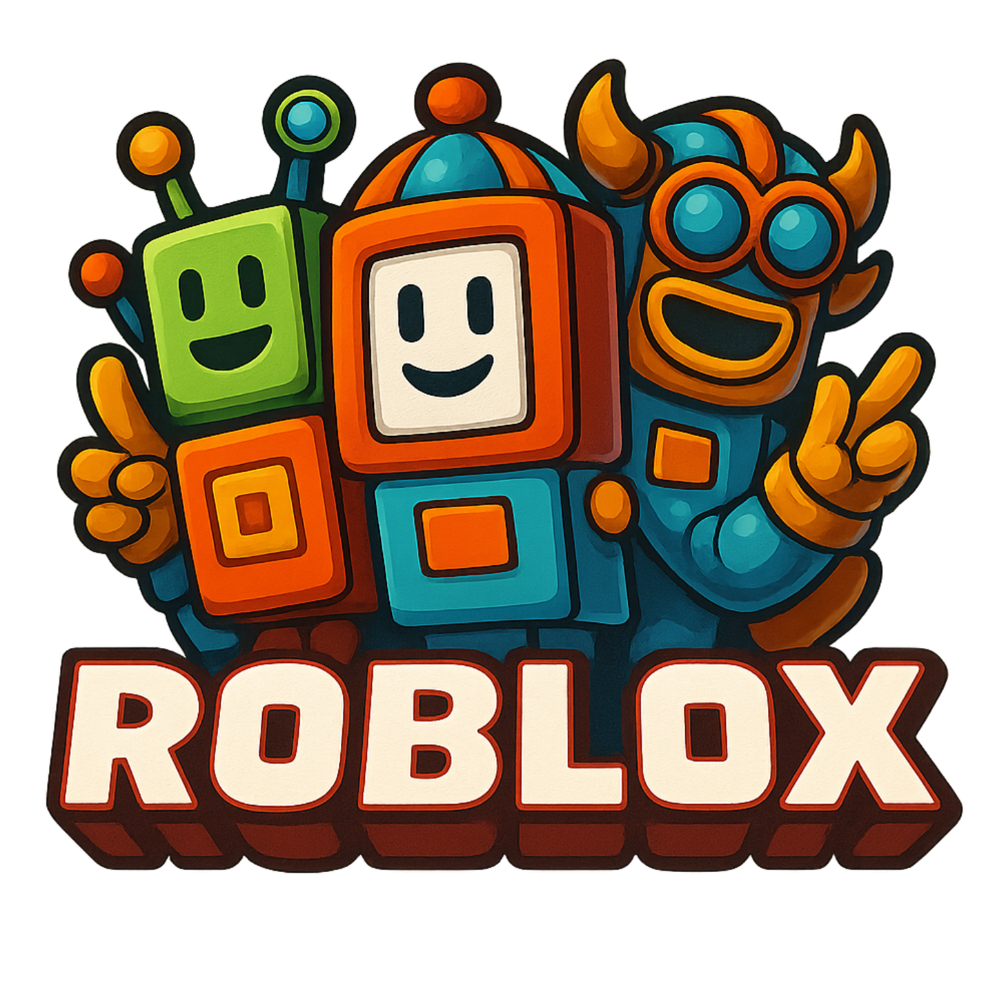 Iron On DTF Transfers For T-Shirt Clothes about 20cm 8 to choice from Roblox 4