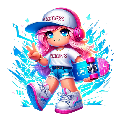 Iron On DTF Transfers For T-Shirt Clothes about 20cm 8 to choice from Roblox 2