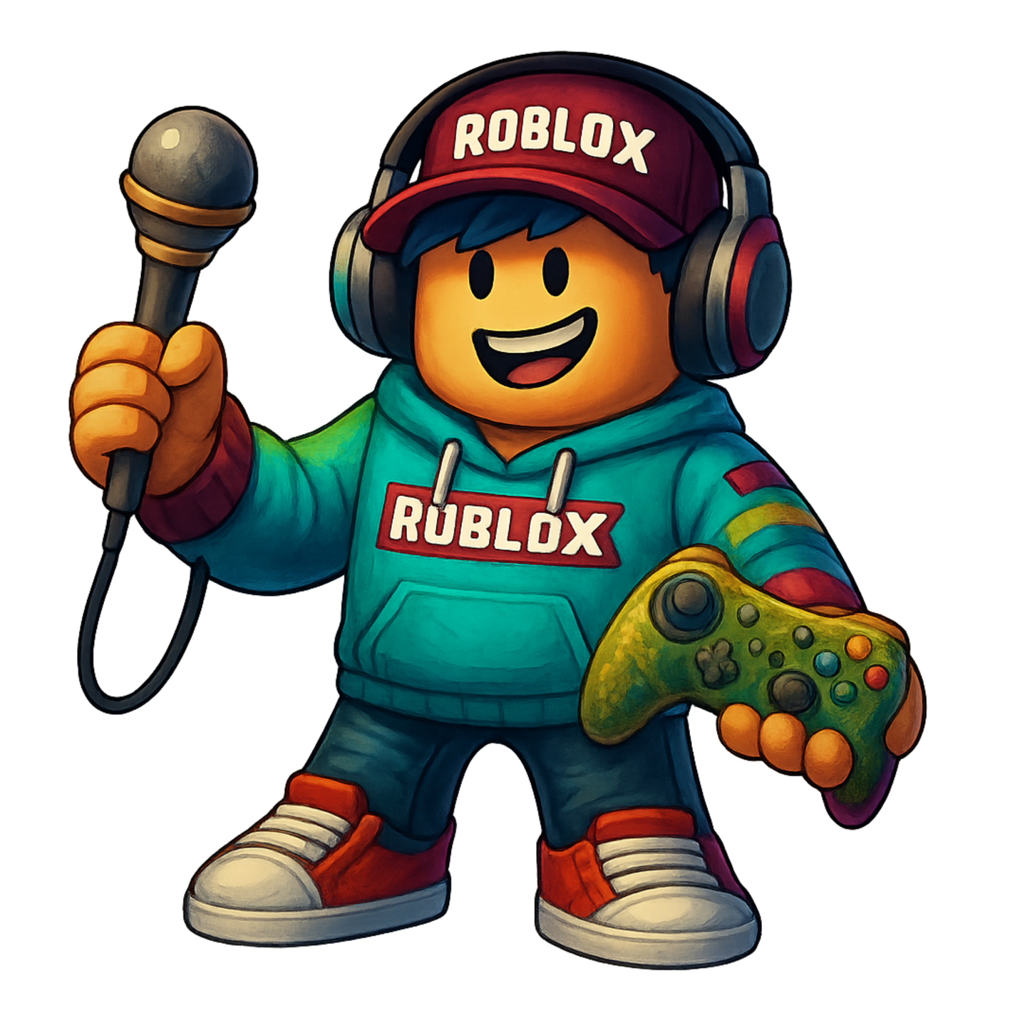 Iron On DTF Transfers For T-Shirt Clothes about 20cm 8 to choice from Roblox 4