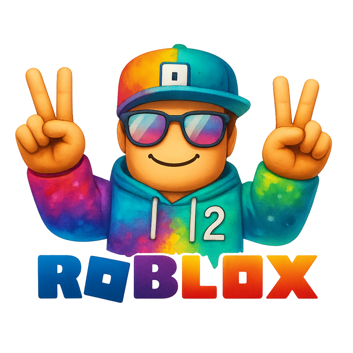 Iron On DTF Transfers For T-Shirt Clothes about 20cm 8 to choice from Roblox 5