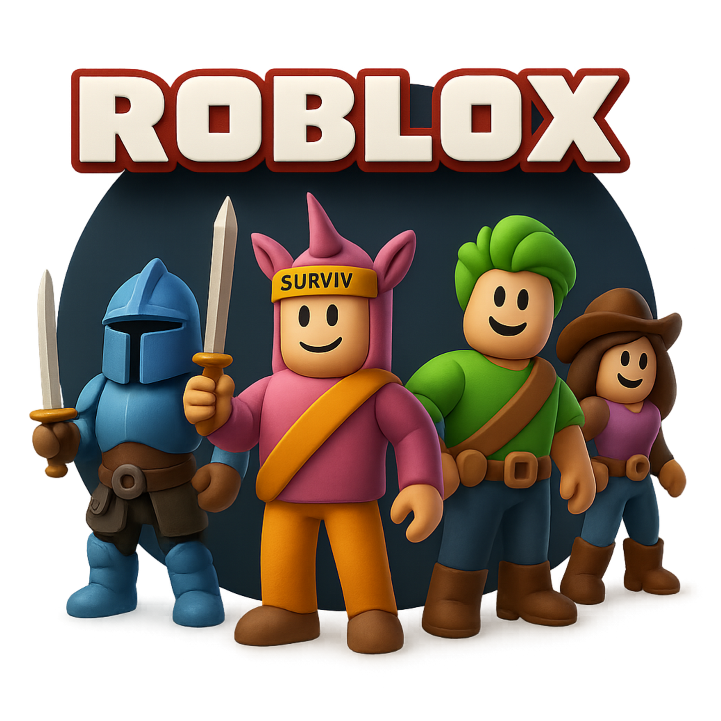 Iron On DTF Transfers For T-Shirt Clothes about 20cm 8 to choice from Roblox 5