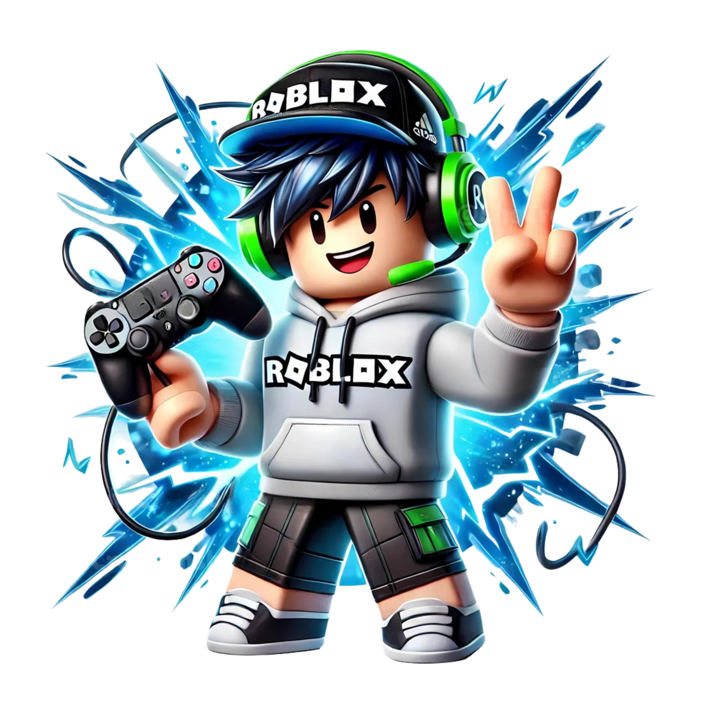 Iron On DTF Transfers For T-Shirt Clothes about 20cm 8 to choice from Roblox 2