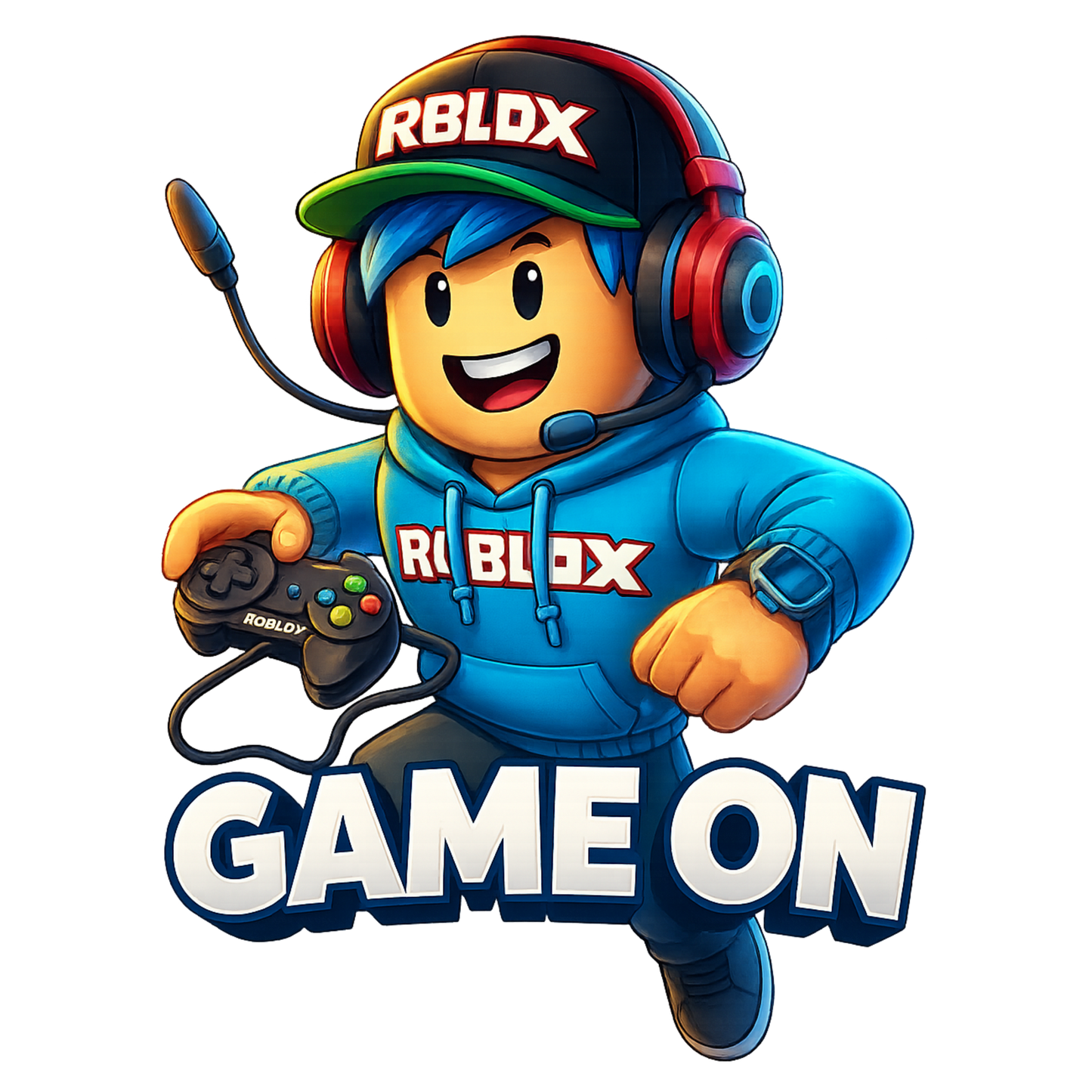 Iron On DTF Transfers For T-Shirt Clothes about 20cm 8 to choice from Roblox 6