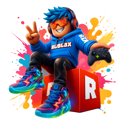 Iron On DTF Transfers For T-Shirt Clothes about 20cm 8 to choice from Roblox 6