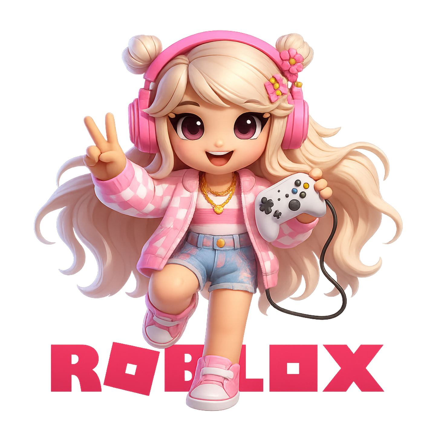 Iron On DTF Transfers For T-Shirt Clothes about 20cm 8 to choice from Roblox 6