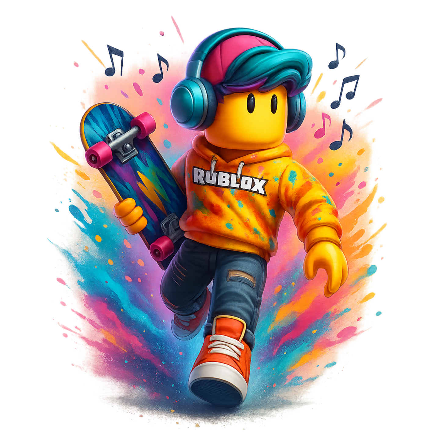 Iron On DTF Transfers For T-Shirt Clothes about 20cm 8 to choice from Roblox 6