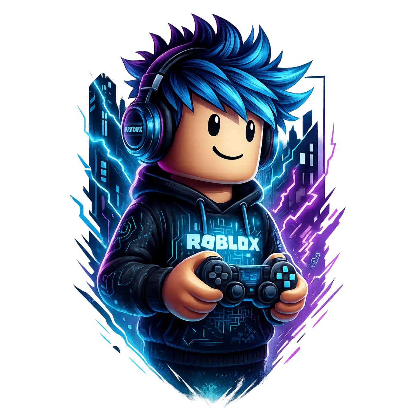 Iron On DTF Transfers For T-Shirt Clothes about 20cm 8 to choice from Roblox 7