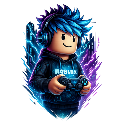 Iron On DTF Transfers For T-Shirt Clothes about 20cm 8 to choice from Roblox 7