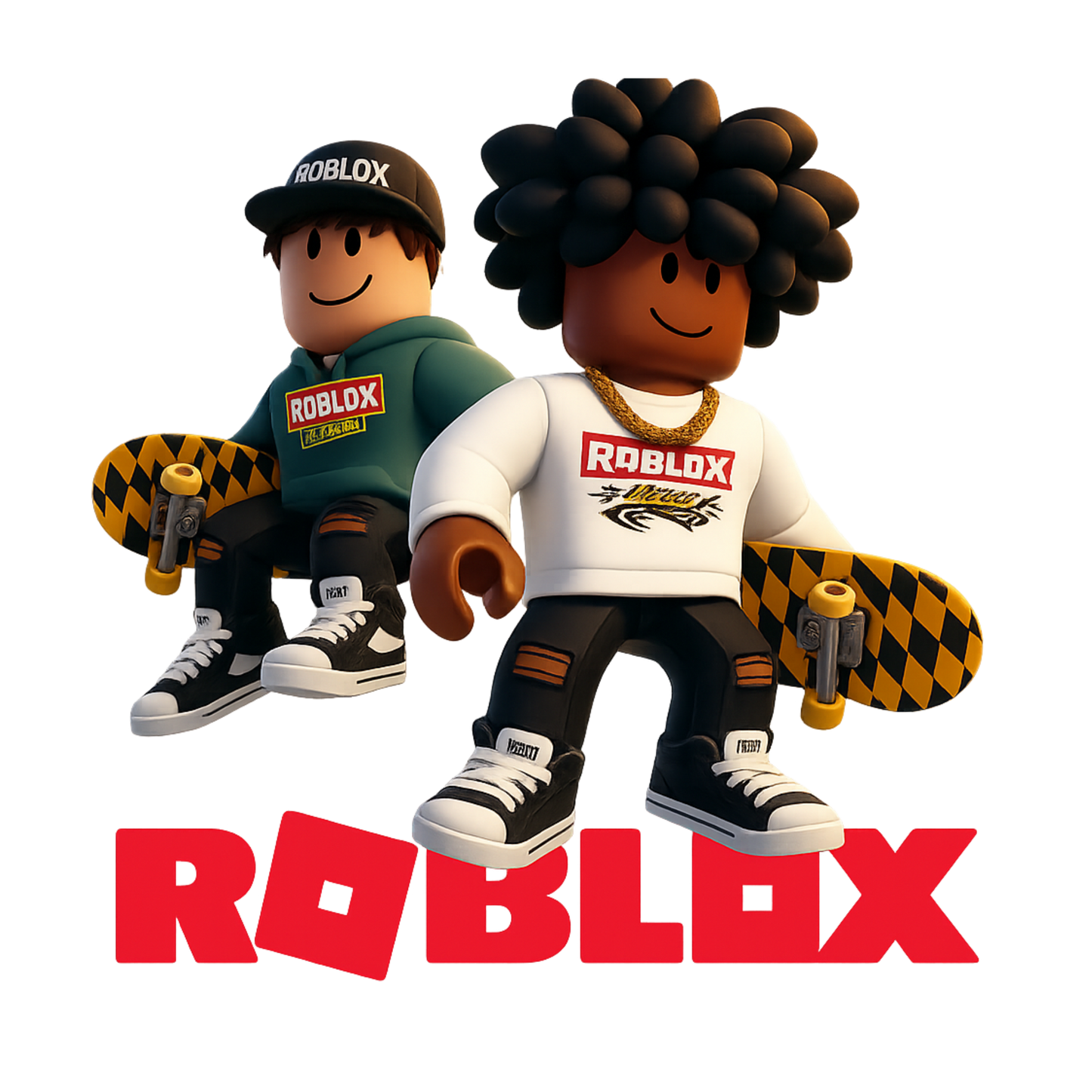 Iron On DTF Transfers For T-Shirt Clothes about 20cm 8 to choice from Roblox 7