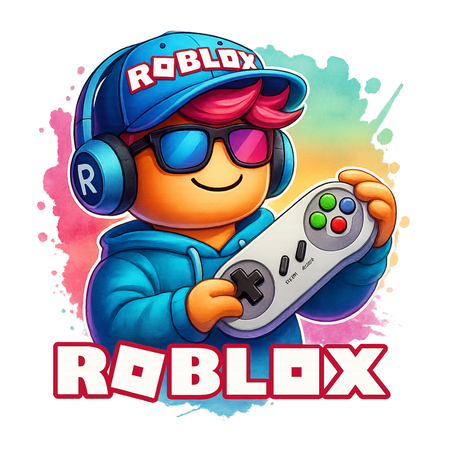 Iron On DTF Transfers For T-Shirt Clothes about 20cm 8 to choice from Roblox 7