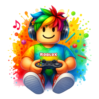 Iron On DTF Transfers For T-Shirt Clothes about 20cm 8 to choice from Roblox 7