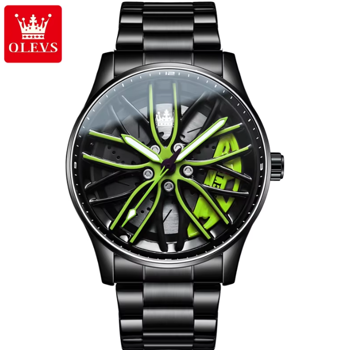Men Watches Luxury OLEVS 9937OEM Green